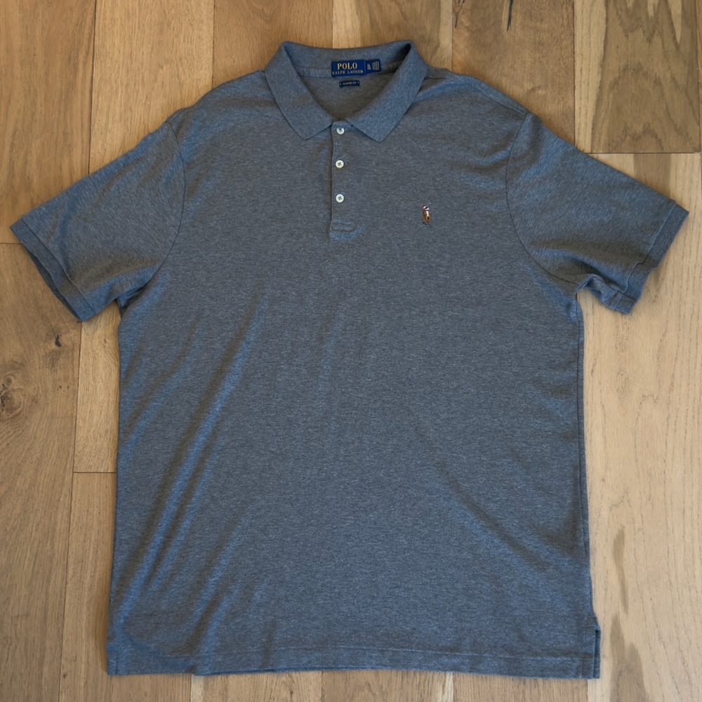Polo by Ralph Lauren Gray Polo Shirt Size XL